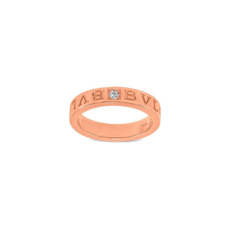 Bulgari 18k Rose Gold 001 Ct Tw Diamond Ring 1239$